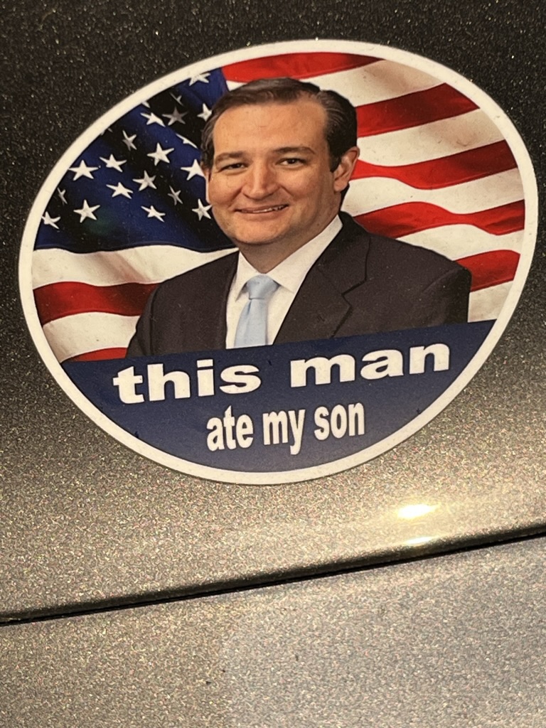 jackhutton's tweet photo. It's true. Ted Cruz and Republicans are actually cannibals. It's really true! #maga Ohmigod... A cannibal! #txgop #txRepublicans https://t.co/sW3M0gL99D