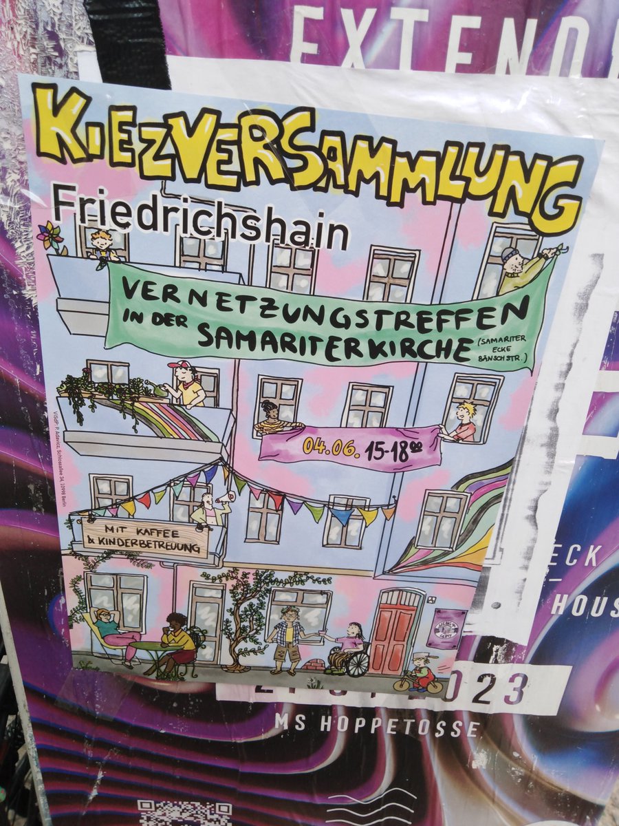 Sama32Haus's tweet photo. #Nordkiez #Samariterviertel "#Kiezversammlung #Friedrichshain #Vernetzungstreffen in der #Samariterkirche, #Samariter Ecke #Bänsch #b0406 15 - 18 Uhr mit #Kaffee & #Kinderbetreuung" #Barrierefreiheit https://t.co/K5CnTgQKzQ