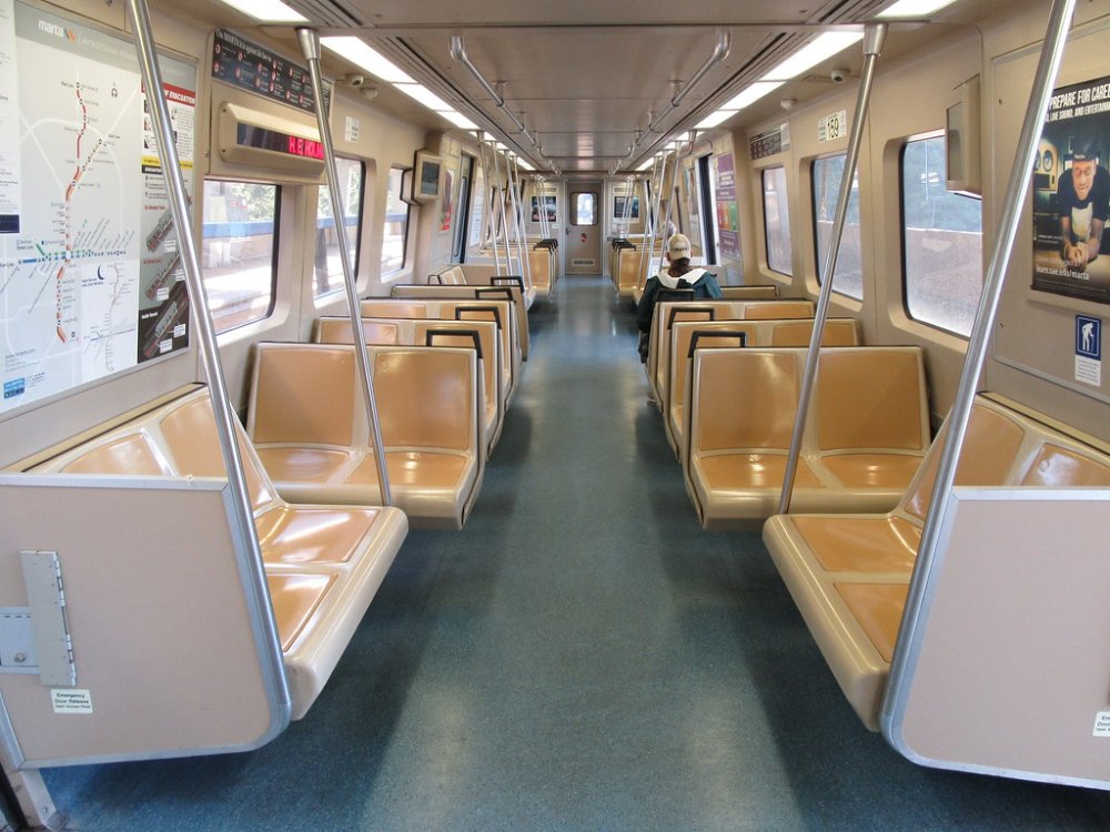 hsrgood's tweet photo. A wheelchair will fit down the aisle of one of these two vehicles. 

One of those two vehicles is subject to ADA accessibility requirements to get federal funding. 

One of those two vehicles doesn't have to conform to any of those regulations and still gets federal funding. https://t.co/ugEstH01cD