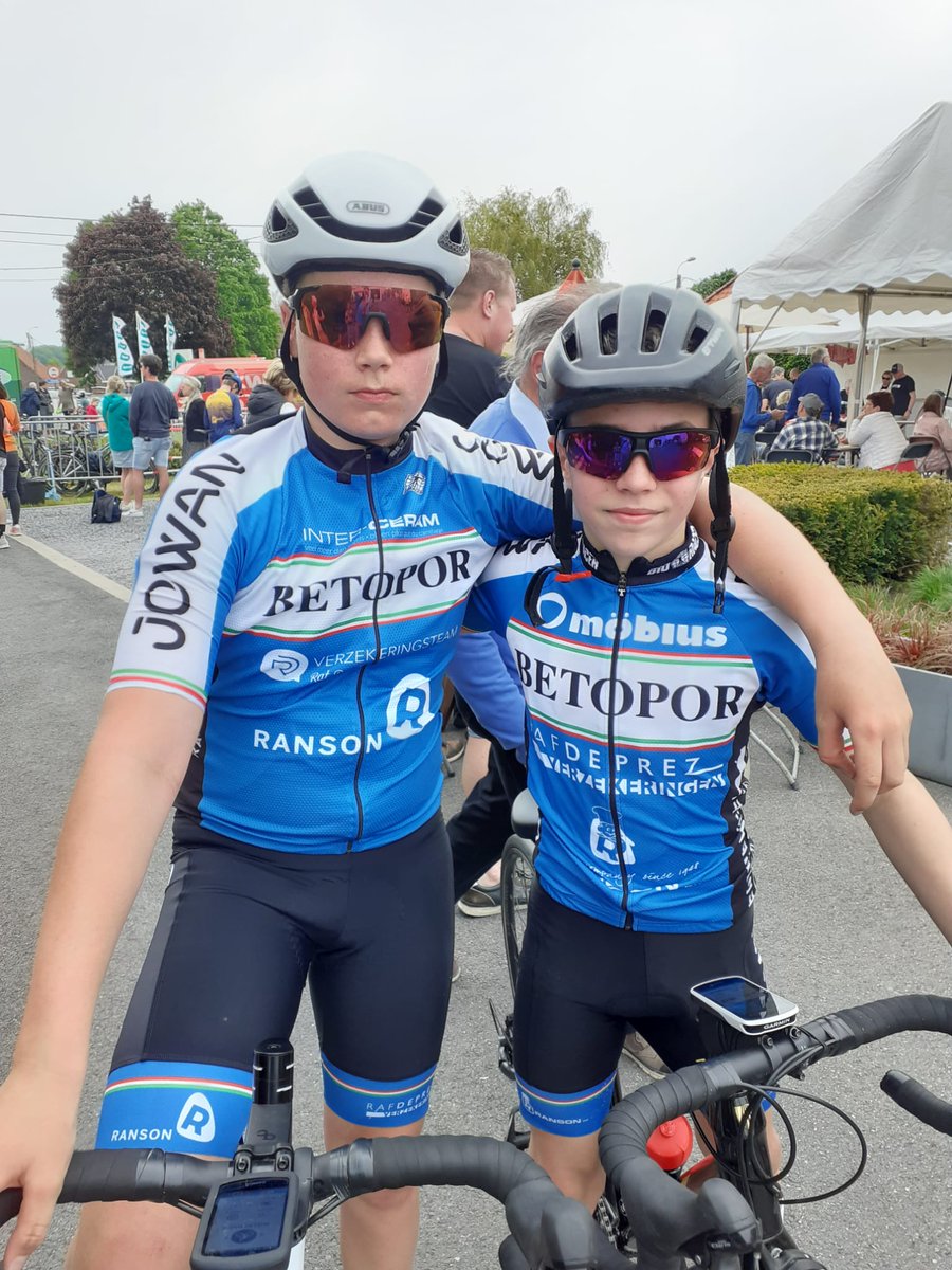 Nog meer goed nieuws, Robbe en Ilian zijn zonet 3 en 4 geworden bij de aspiranten U13 in Pittem. Proficiat kleppers. #completeathletes