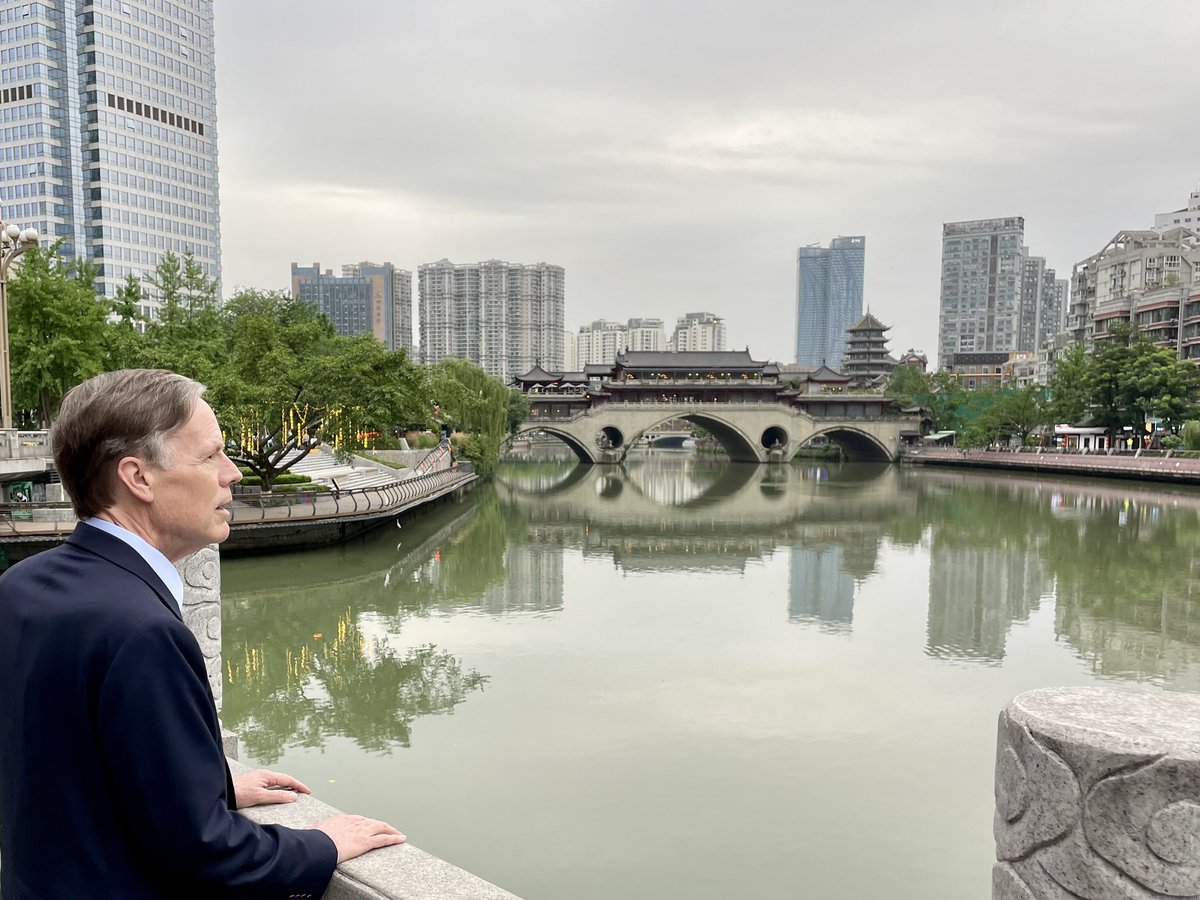 Ambassador Nicholas Burns on Twitter "By the Funan River in Chengdu. I’m here to meet American