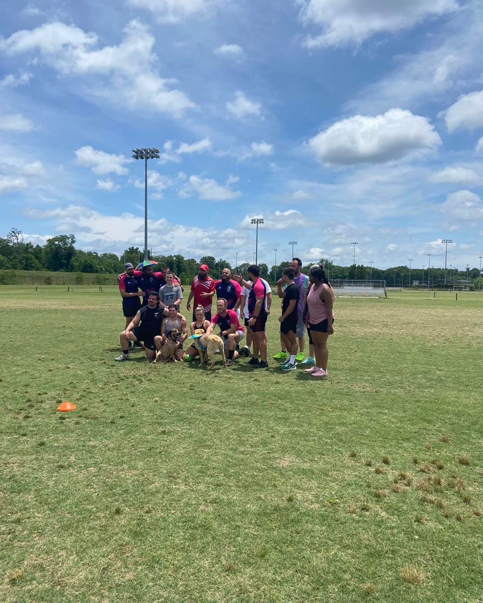 After practice yesterday, some of our Demons went across the street to play some rugby with the Macon Love rugby team! Thanks for letting us join y’all! 😈 #rollerderby #derbytwitter #rugby