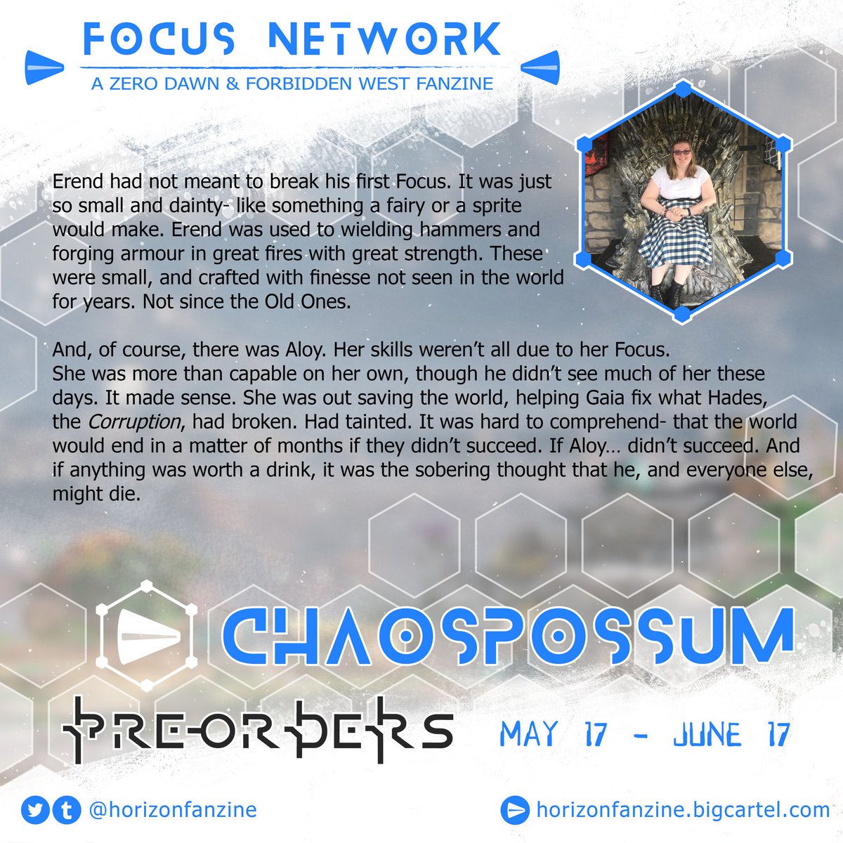 horizonfanzine's tweet photo. Another exciting preview, this time from ChaosPossum.

Remember, pre-orders are open now!
https://t.co/N0YEW2toWY https://t.co/NHwoZBnElG