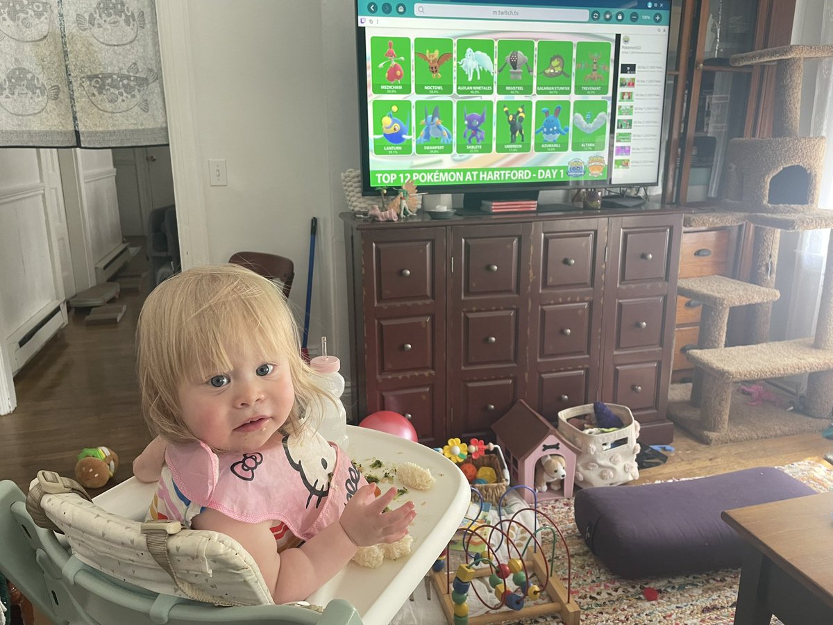 Cheering on Dad <a href="/Trogdor8989/">Trogdor</a> from home for 2023 #PlayPokemon #PokemonGO Hartford Regionals 😁👍