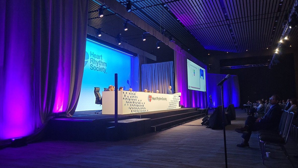 Late breaking happening now with Prof Niraj Varma. <a href="/HRSonline/">Heart Rhythm Society</a>