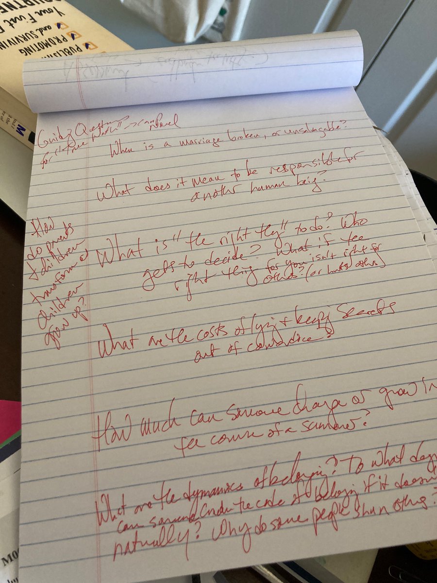 Kim Liao (@the_kimlet) on Twitter photo At #muse23 this morning, <a href="/rebeccamakkai/">Rebecca Makkai is No Longer on This Platform</a> recommended framing your book’s North Star as questions, inspiring me to scribble feverishly on my legal pad. A great reminder that the best books don’t solve life’s craziest questions— they illuminate and deepen them. <a href="/GrubWriters/">GrubStreet</a> At #muse23 this morning, <a href="/rebeccamakkai/">Rebecca Makkai is No Longer on This Platform</a> recommended framing your book’s North Star as questions, inspiring me to scribble feverishly on my legal pad. A great reminder that the best books don’t solve life’s craziest questions— they illuminate and deepen them. <a href="/GrubWriters/">GrubStreet</a>