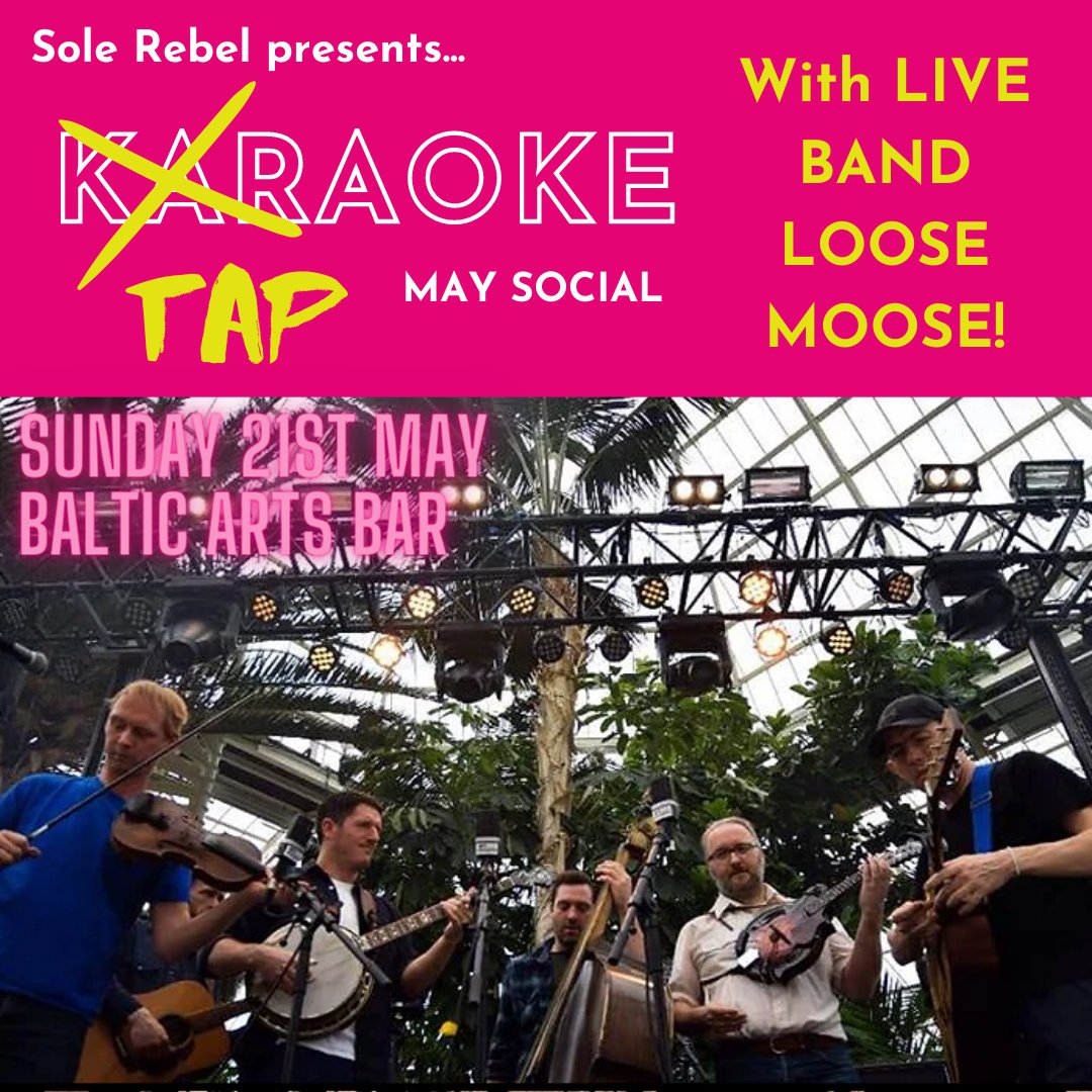 T O N I G H T 🎵 TAPaoke with live music from @theloosemoosestringband 🕺🥳 This month we are at @artsbarbaltic All are welcome to come and enjoy music and tap dance for FREE. No tickets needed, just turn up! #tapjam #tapdanceuk #tapdanceliverpool #dancenorthwest