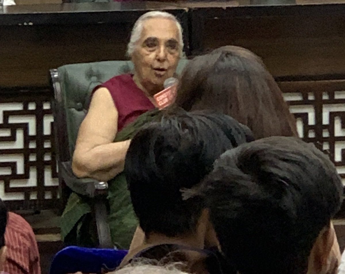 Why we need a dialogue between science and non-science streams? Knowledge can't progress without the culture of questioning, says #RomilaThapar at this important dialogue in defense of #science #ScientificTemper