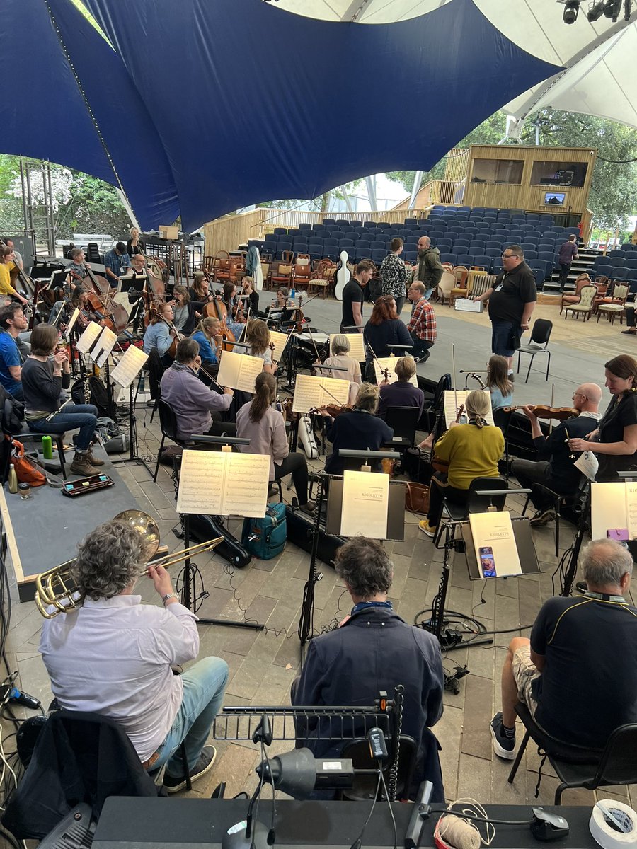Great to have <a href="/CityLdnSinfonia/">City of London Sinfonia (CLS)</a> back at <a href="/operahollandpk/">Opera Holland Park</a> - first sitzprobe of the year. #OHPRigoletto. Photo taken just before the start of the rehearsal. Delayed posting it as I forgot about it - as EVERYONE is sounding SUBLIME.