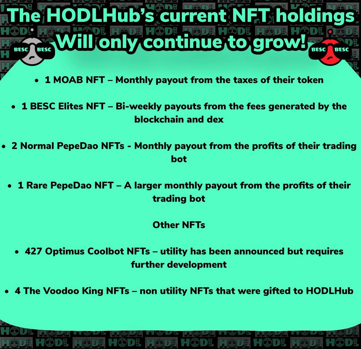 @Bitboy_Crypto ape $HUB on #BESC chain!
its early chain and <a href="/TheHODLHub/">HODLHub</a> has already some stuff on fire!