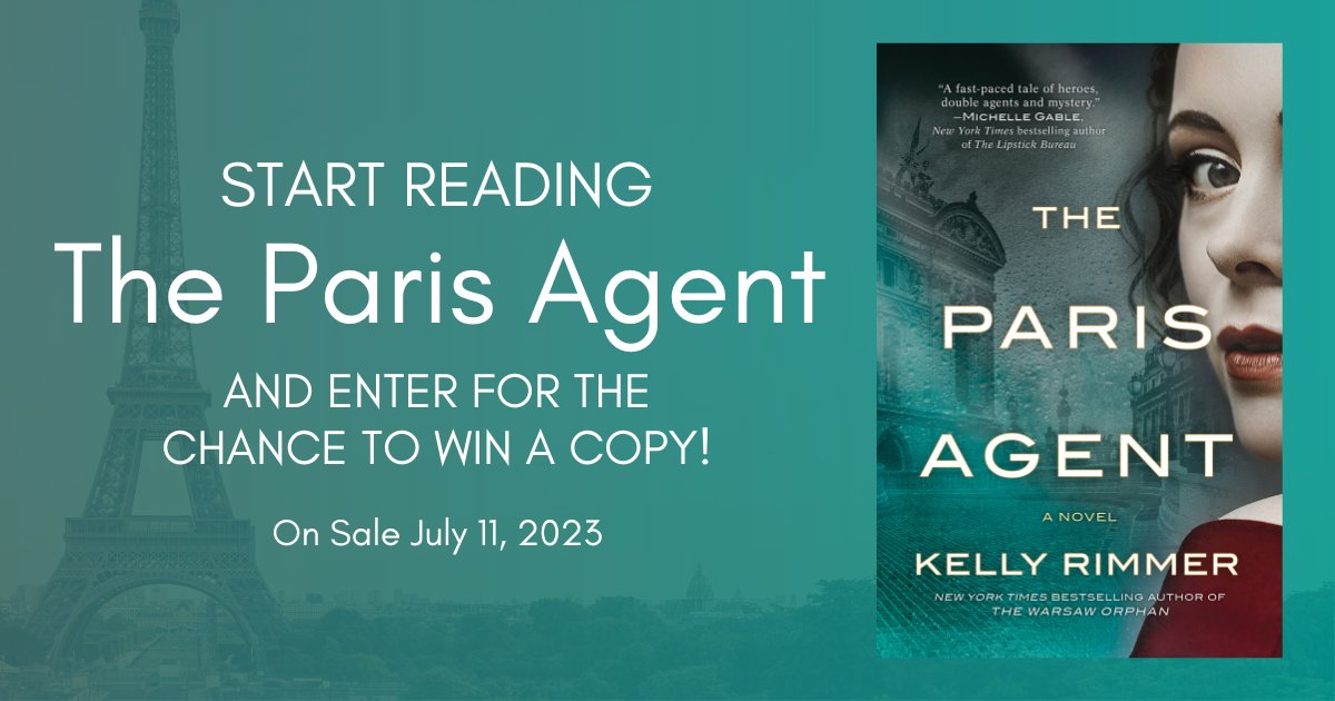 ONE DAY LEFT 🚨 Don't miss your chance to #StartReading @KelRimmerWrites's highly anticipated new novel #TheParisAgent and enter for your chance to win an early copy here: fal.cn/3ypQW