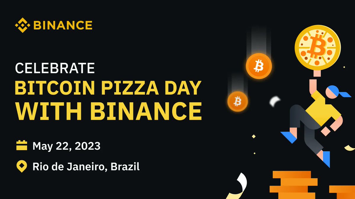 binance's tweet image. Next up on our #BinancePizza takeover tour, Brazil! 🇧🇷    

Tomorrow we&apos;ll be heading to Praia Vermelha in Rio de Janeiro, handing out pizzas, merch and meeting up with the community from our very own #Binance Pizza Van.  

See you there! 🍕