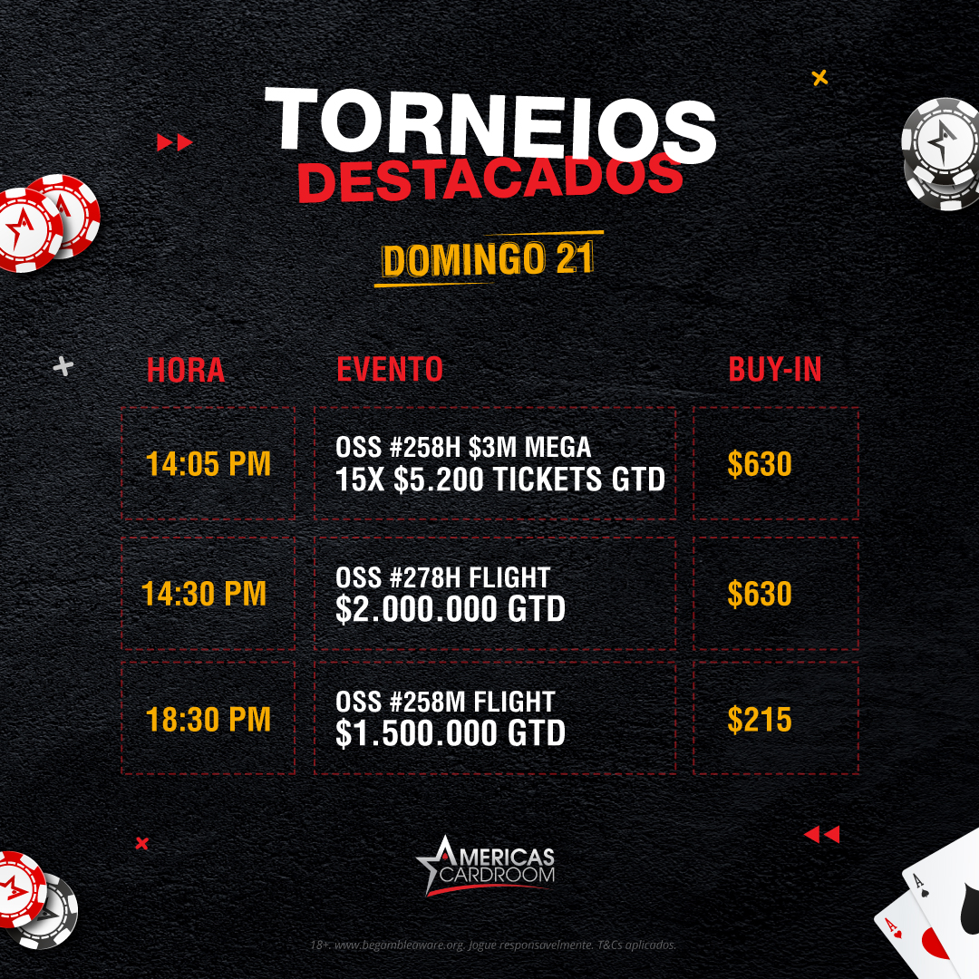 ACRPokerBR's tweet photo. 🚨 HOJE! 
🏆 3 torneios em destaque
👇 A ação começa
⏰ 14:05 hs 🇧🇷
Joga online 📲 https://t.co/OM0kCA8lV0

——
#OSS #nextmoneymaker #poker #pokeronline #domigo #ACR https://t.co/zHoUopB1Er