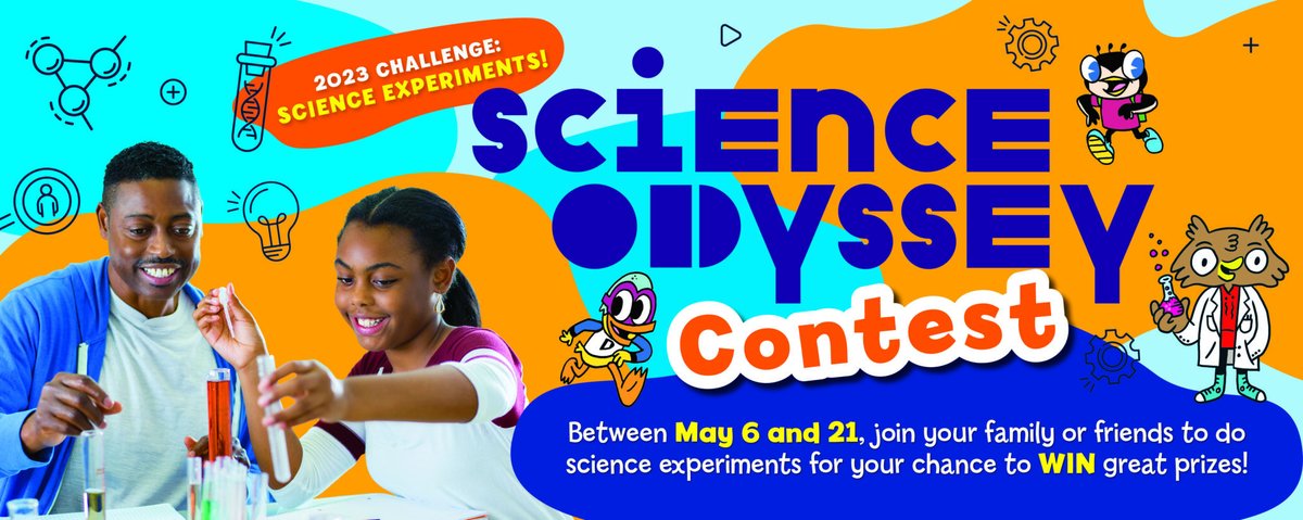 #ContestAlert 🚨
Hey Chickadee and OWL parents! Today is the last day of #ScienceOdyssey! Head to owlkids.com/sciencefun and tell us about the science activities you’ve been doing for the chance to #win prizes from Owlkids and <a href="/MastermindToys/">Mastermind Toys</a>. 
<a href="/Sci_Od/">Science Odyssey</a> <a href="/NSERC_CRSNG/">NSERC / CRSNG</a>