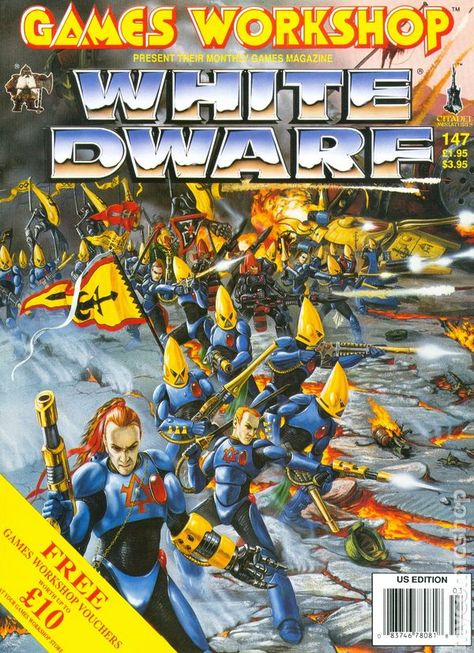 Steel19761's tweet photo. My first White Dwarf - hooked by the cover had no idea what it was about and ruined my bank balance ever since. https://t.co/vT0RIFYEDj