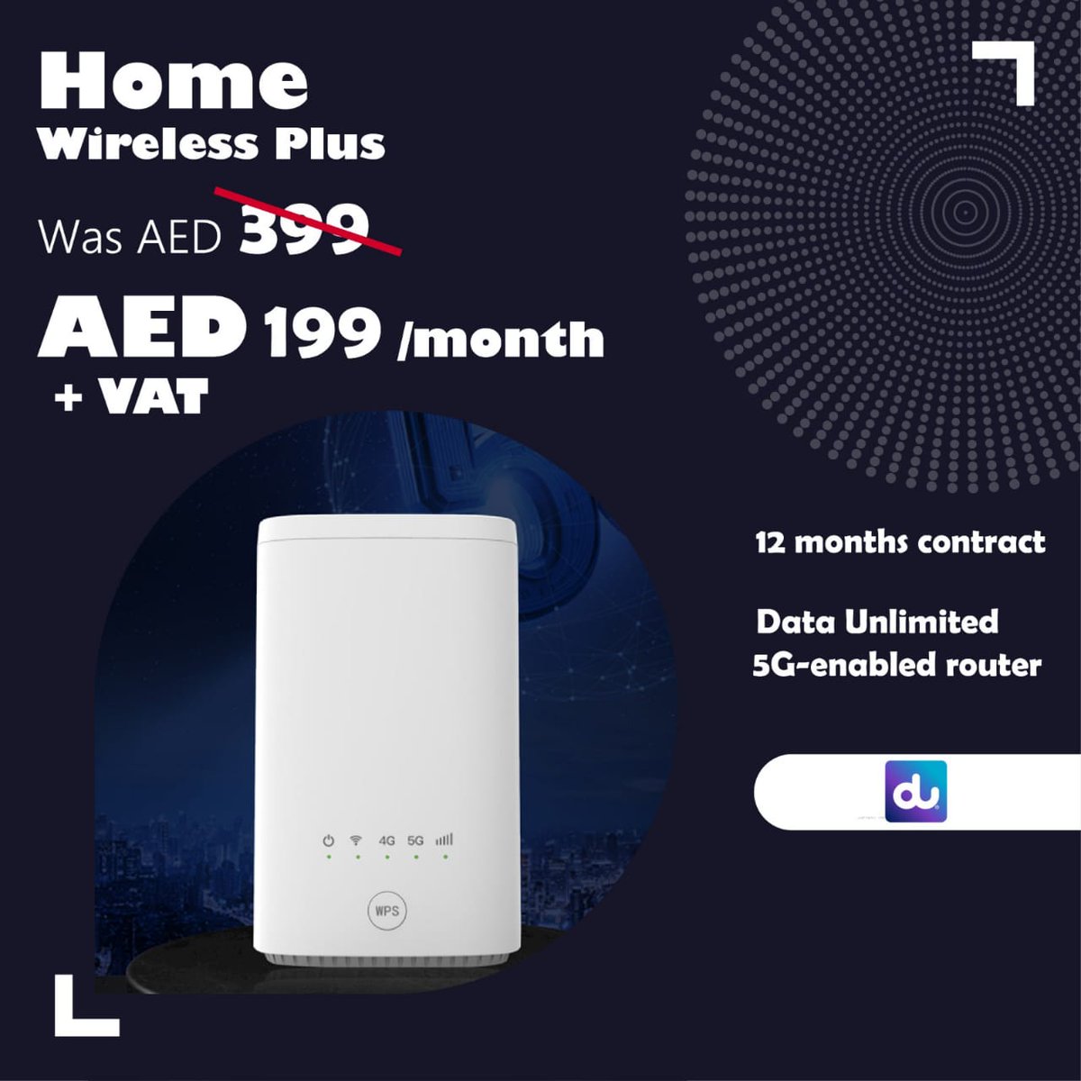 Du 5G unlimited data 199 /plan.
Grab this offer now dm for more info. 📦