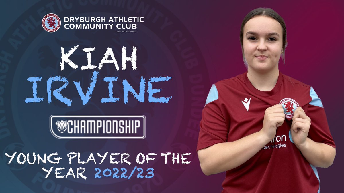 🏆 Young Player Of The Year for season 2022/23 goes to… Kiah Irvine @kiahirvine5