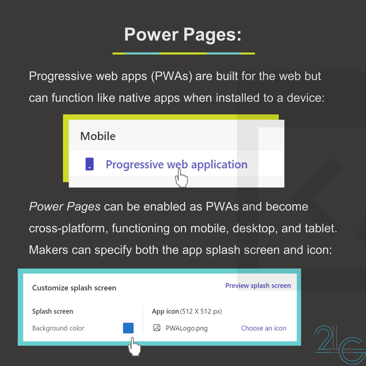 #PowerPages are #LowCode and #PowerPlatformMakers can enable their sites as progressive web apps.