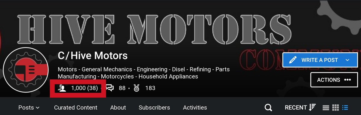 HctorJosu9's tweet photo. Buenos días muchachos.

Hoy amanecimos con 1000 suscriptores en #Hive Motors, la comunidad donde puedes hablar de todo aquello que tenga un motor, sean automóviles o electrodomésticos. También reparación de bicicletas, soldadura y electricidad 🔌

https://t.co/7JILLQoAGd https://t.co/5G9eVXSPGh