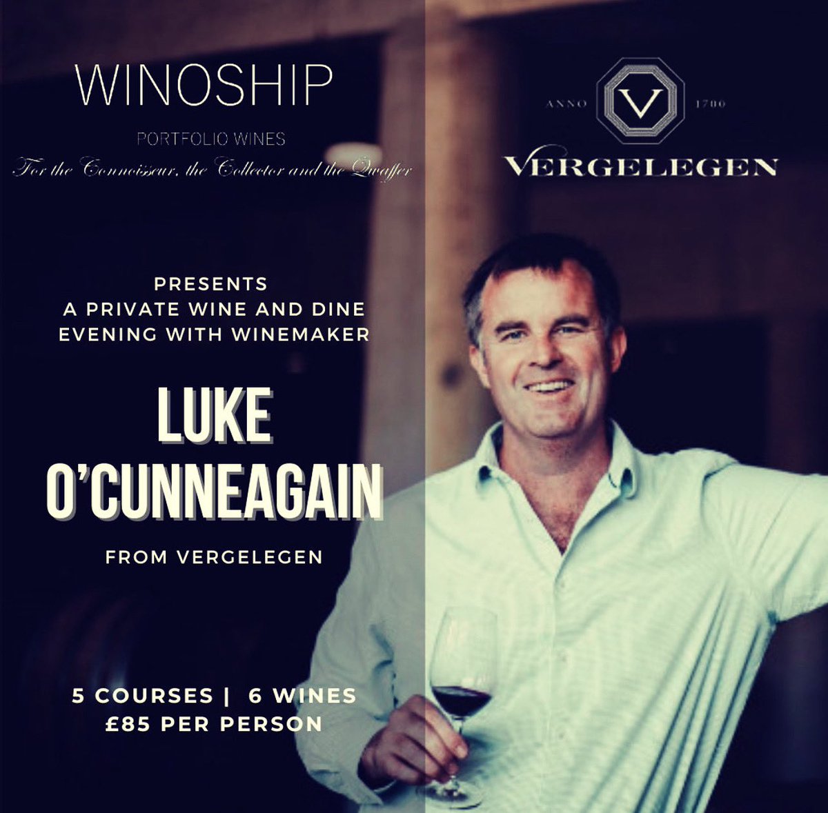 This Thursday. Avalon’s private Blue Dining Room. 6:30pm aperitivo 7pm start. Big wines, old vintages paired with great food! Contact orders@winoship.com #vergelegenwineestate #winoship #wosa_uk