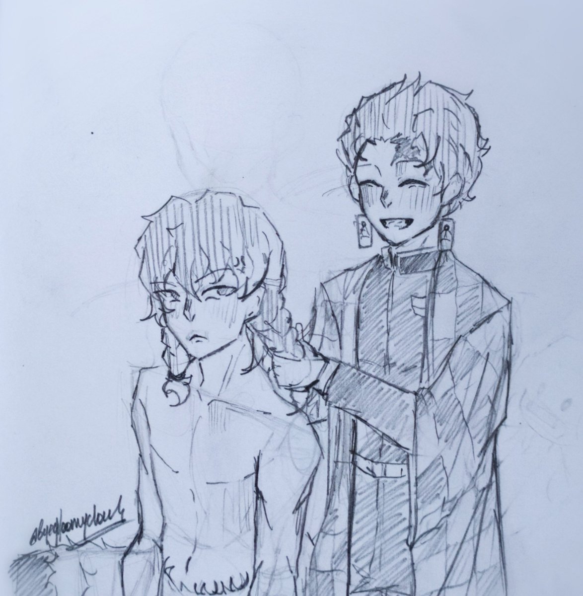 byegloomycloud's tweet photo. #DemonSlayer #KimetsuNoYaiba #tanjiro #inosuke

ещё немного скетчей для вас🫂💚 https://t.co/HE6SrWNRzw