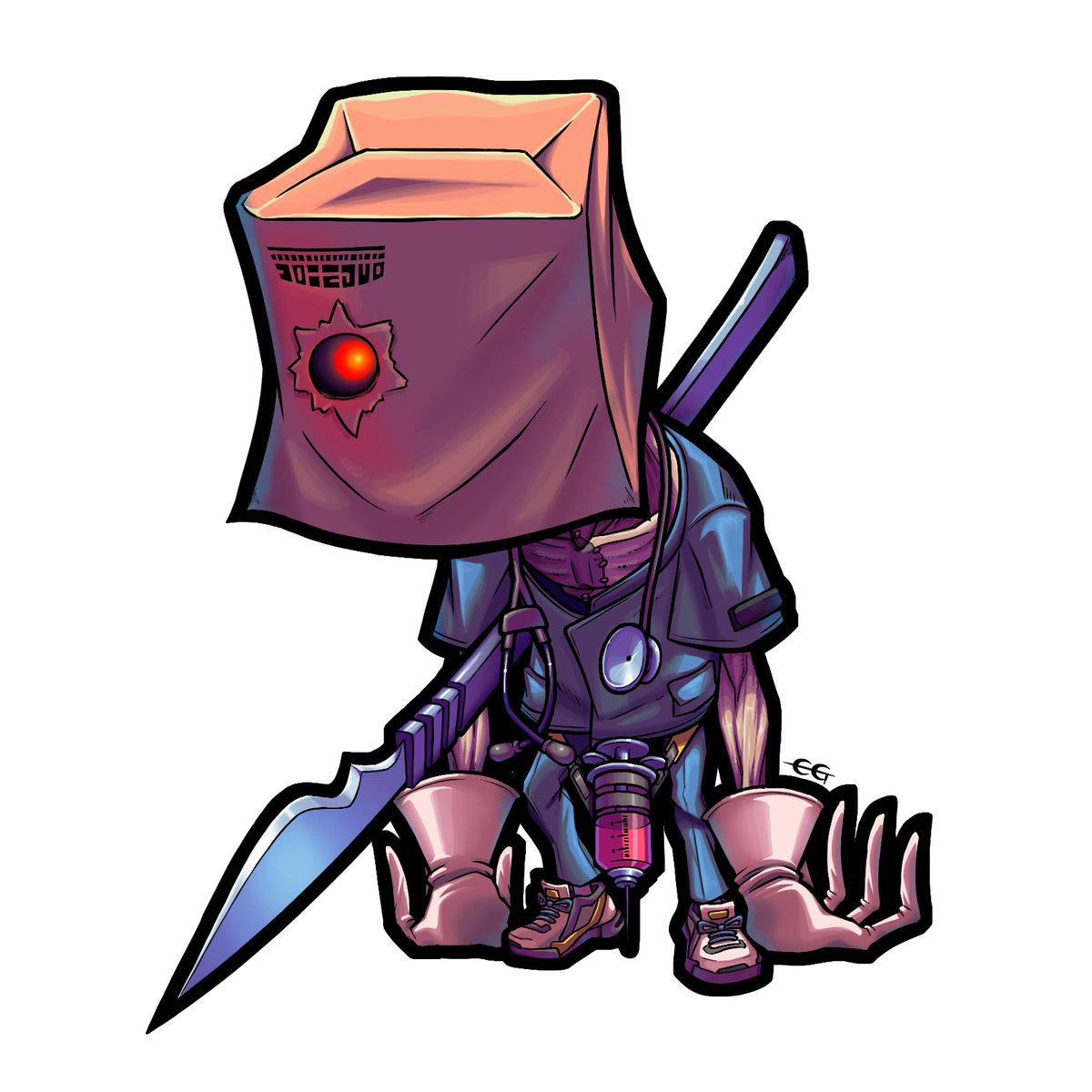 _DemiuM_'s tweet image. Yo quería despejar la mente garabateando, y de pronto, pues Fausto #GUILTYGEAR #GuiltyGearStrive #guiltygearfanart