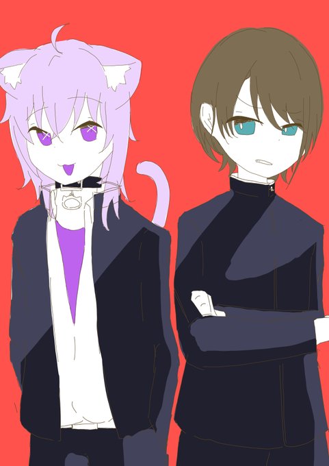 「genderswap (ftm) purple eyes」 illustration images(Latest)