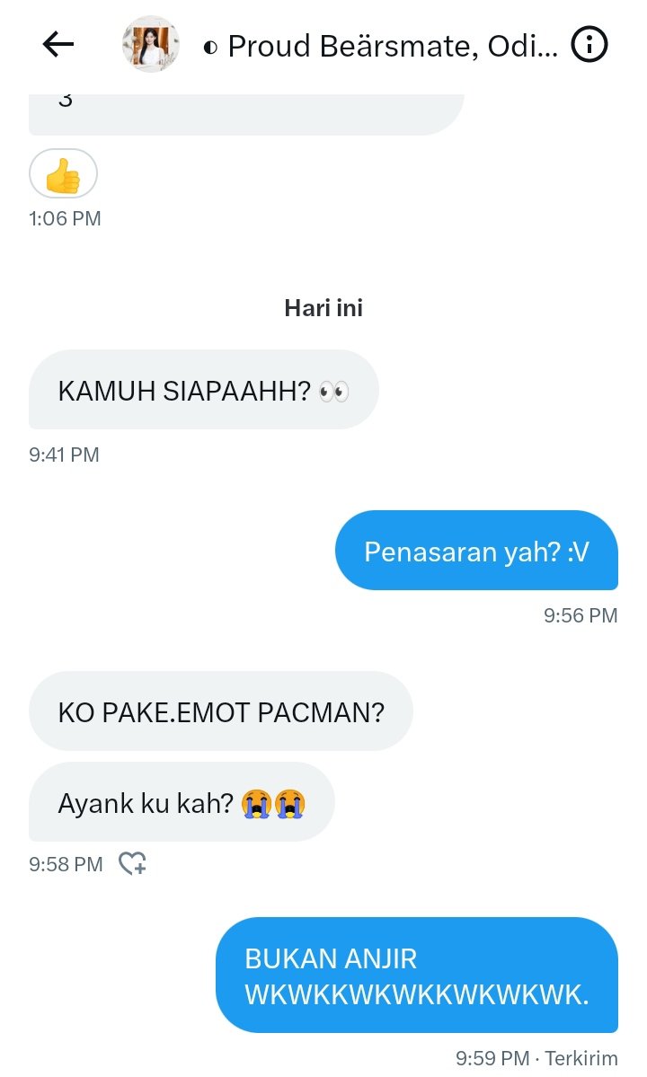 SoulbearYanto's tweet photo. Malah dikira pacarnya. 🤣 https://t.co/X7M3eK5PcK