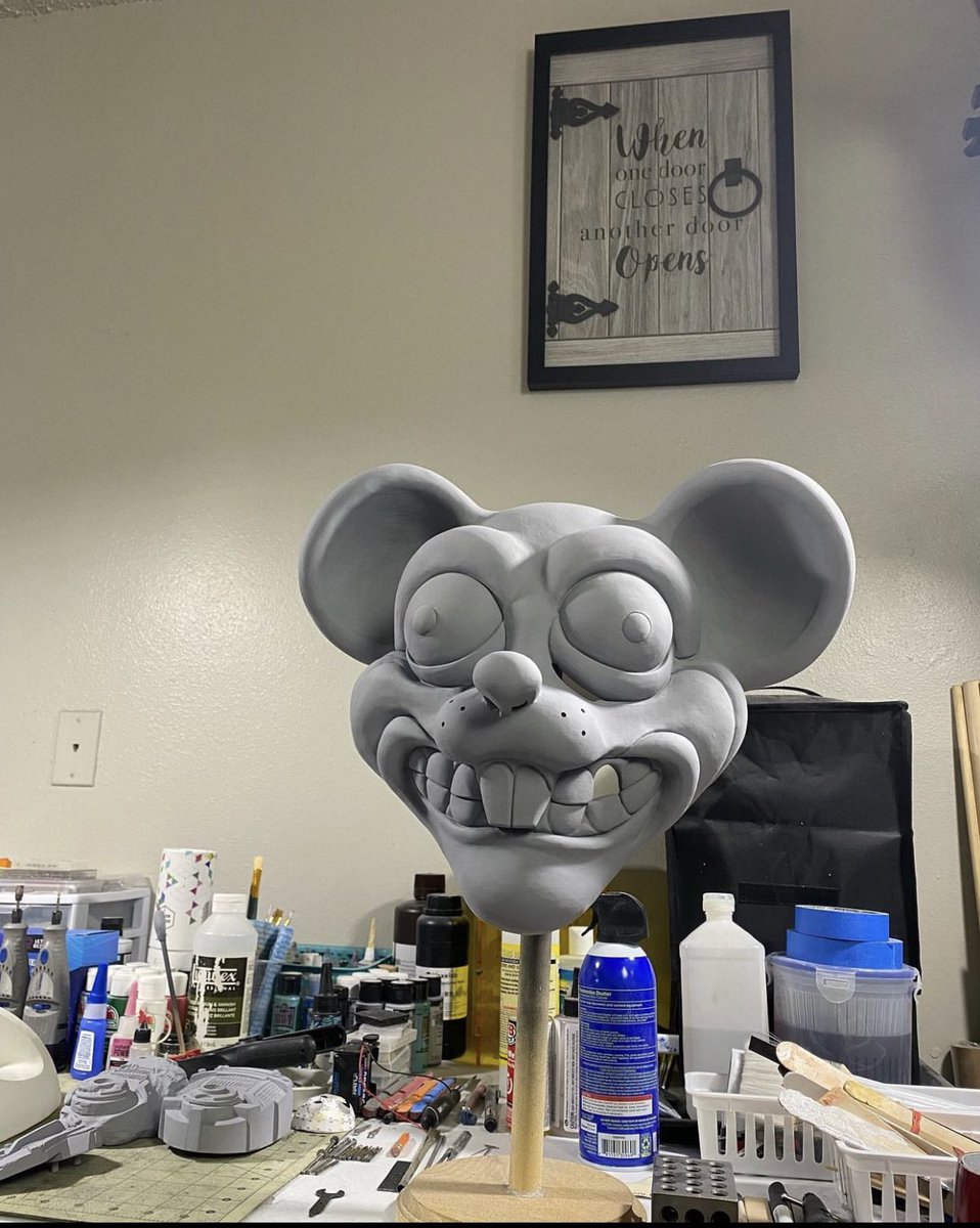 pr_props's tweet photo. Almost ready for paint 
#comission 
#rat 
#prprops https://t.co/MrsVI0aTGz