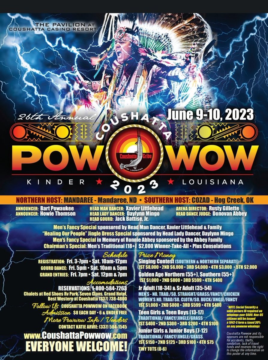 #powwow news save the date

coushattapowwow.com