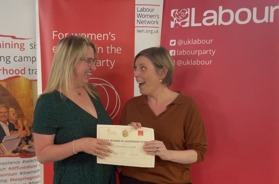 CharloCornell's tweet image. Today’s the last afternoon of #JoCoxLeadership Cohort 5. The incredible @jessphillips came down to celebrate with us and I love that this photo suggests I just told Jess the dirtiest joke or the biggest political secret! I will miss so many amazing women.