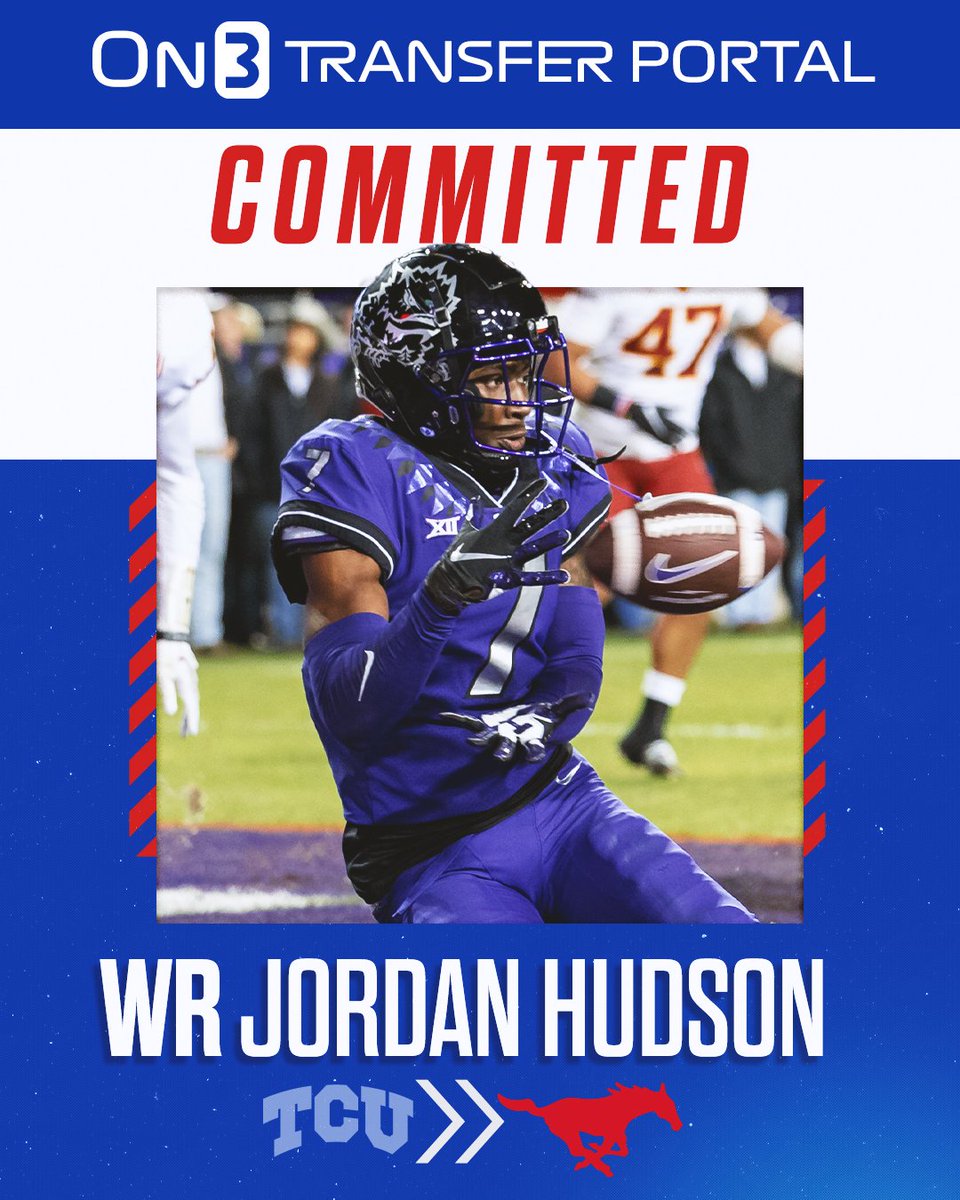 On3 on Twitter "BREAKING TCU transfer WR Jordan Hudson has committed