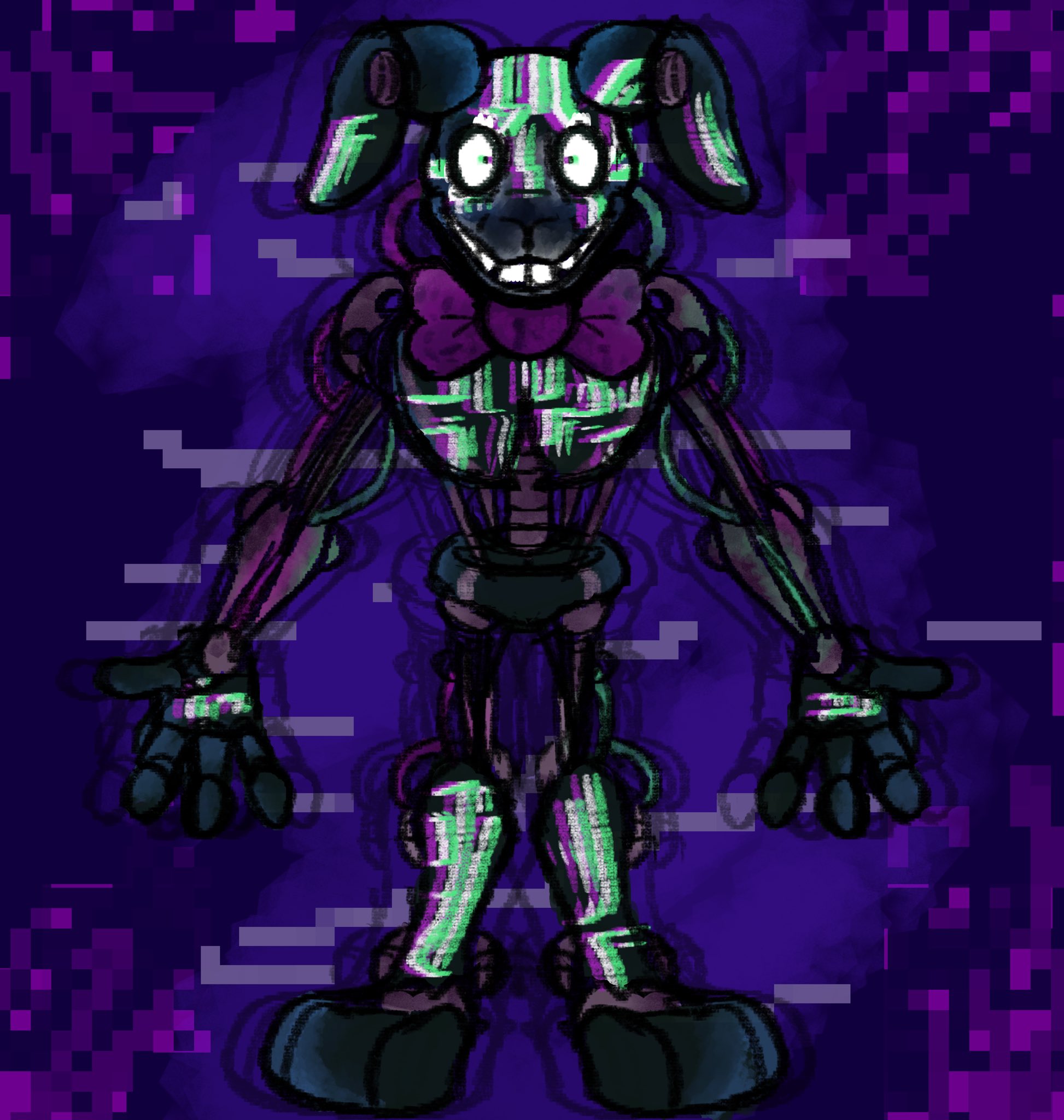 FNaF RUIN Glitchtrap / Mimic fanart! : r/fivenightsatfreddys