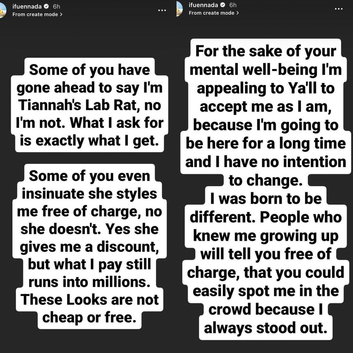 yabaleftonline's tweet photo. “If you can accept Speed Darlington and Portable, why can't you accept me?” - Ifu Ennada tackles Nigerians for constantly criticizing her unique outfits to award shows https://t.co/1vcq8MlZnR