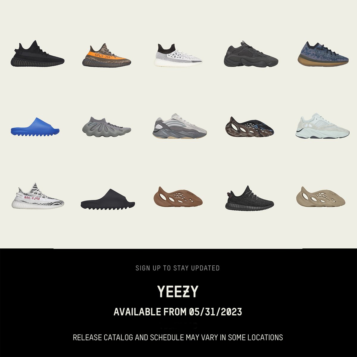 yeezy 2020 schedule