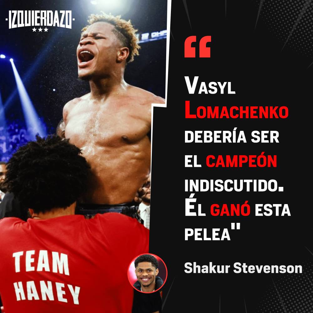 😔 Shakur Stevenson no quedó nada contento con la decisión en favor de Haney...

#HaneyLoma