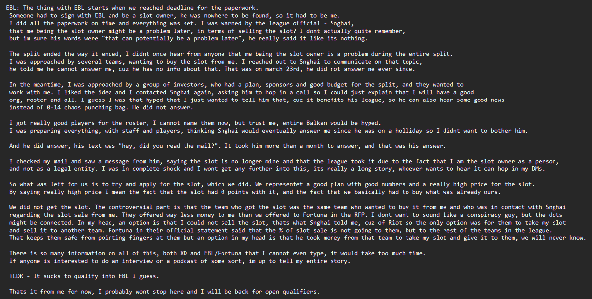 My experience with XD and EBL/Fortuna :
