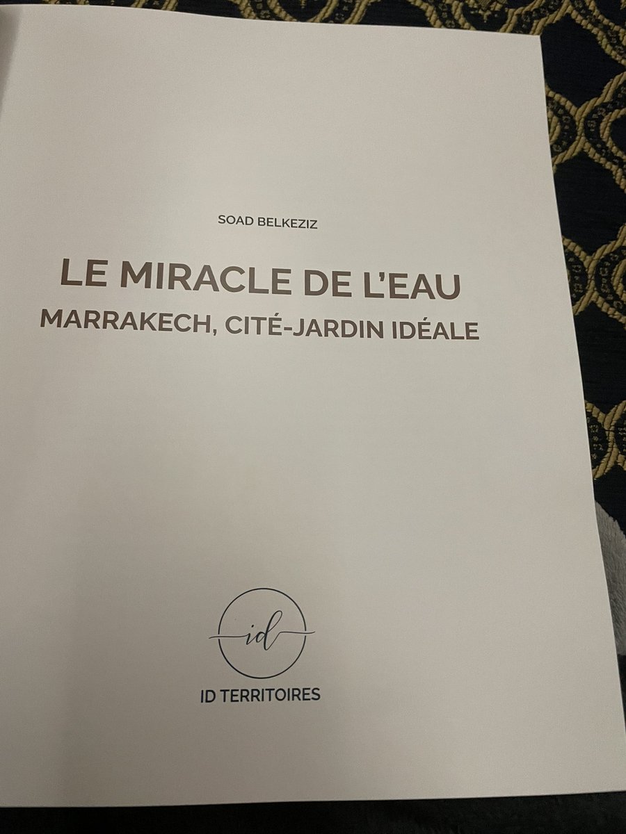 En mission au Maroc, j’ai rencontré Soad Belkeziz, présidente de l’association pour la protection du patrimoine à Marrakech, une femme remarquable et engagée. Cette ville oasis et ses jardins sont un miracle grâce à son système hydraulique unique au monde <a href="/MohamedIBNOUED1/">Mohamed IBNOUEDDINE</a>