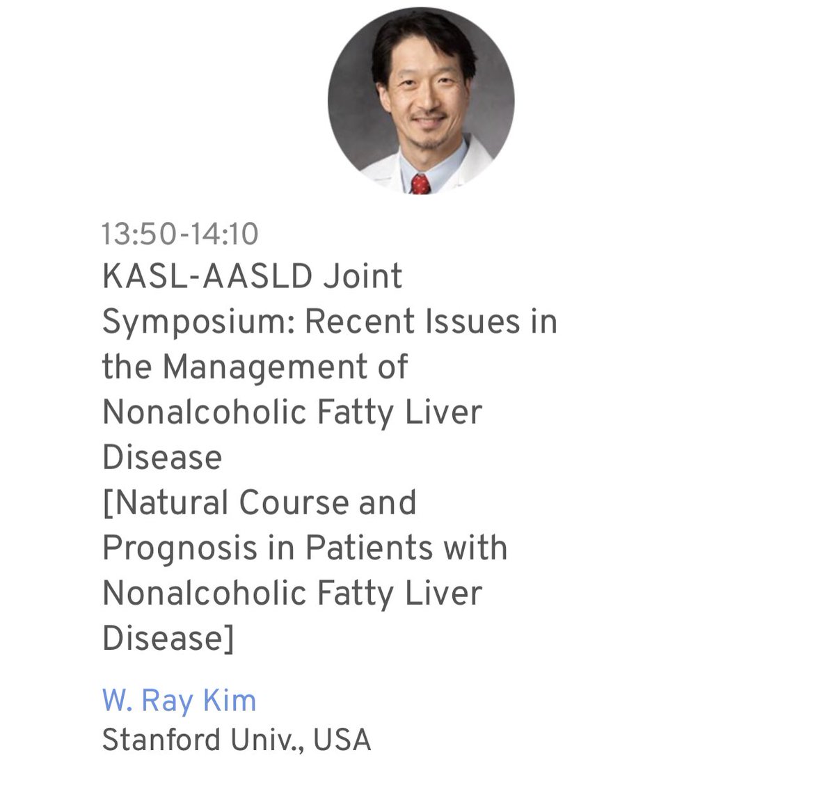 A big shoutout to our division chief @WRayKimMD speaking at the international conference #Liver_week23 ! Incredibly proud to see him shine on the global stage and bring more collaborations home! @AASLDtweets @AmerGastroAssn @JasmohanBajaj #livertwitter #gitwitter