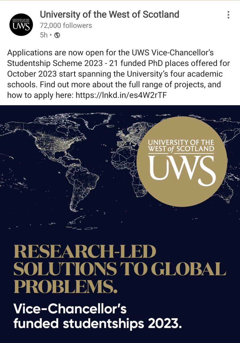 21 fully funded PhD on offer!