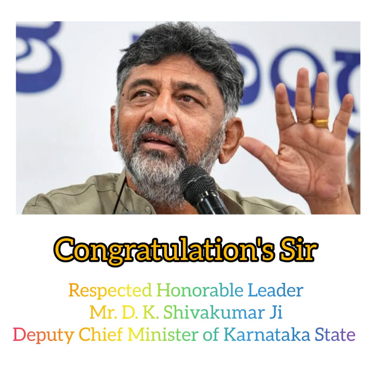 AllSOCIALMEDIA9's tweet photo. Congratulation's Sir,
Respected Honorable Leader
Mr. D. K. Shivakumar Ji
Deputy Chief Minister of Karnataka State
@DKShivakumar

#DKShivakumar Ji

#India #भारत #Karnataka #कर्नाटक
#AllSocialMediaWorld #Magazine #WorldMagazine #News #WorldNews
#Twitter https://t.co/oLW4KSVRQU