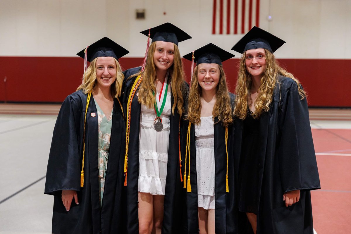 Our 4 seniors have graduated and are on to their next adventure. You will be greatly missed!! Thank you for everything that you have done for Central Women’s Basketball ❤️🤍 #foreverdutch @Kelsea_Hurley @jcarithers05 @swaters_annie @danaenae19