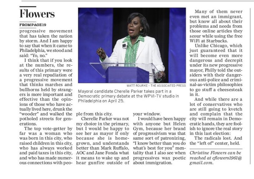 Christine Flowers on Twitter "Today’s column."