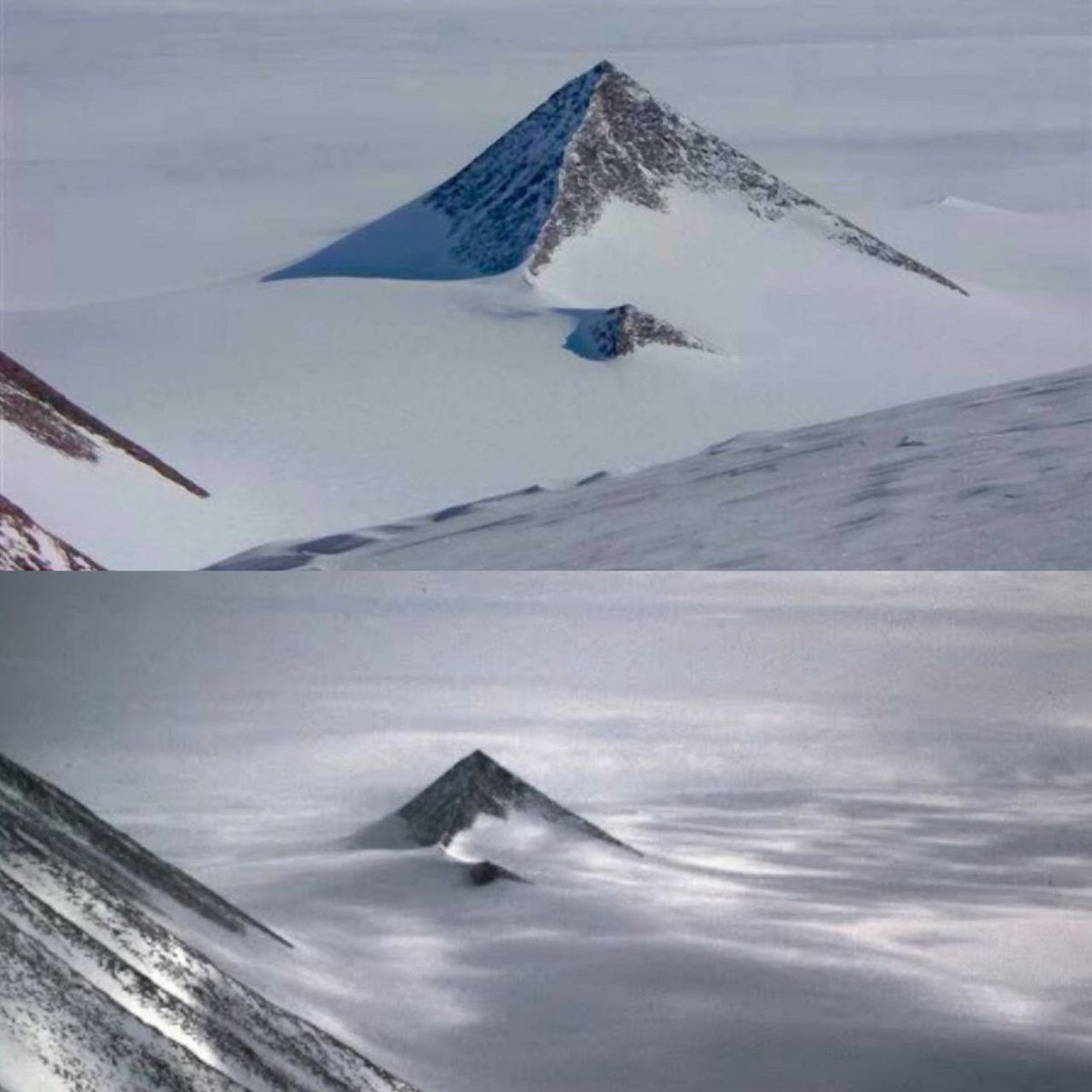 🔺Pyramids have been discovered in Antarctica - exactly like the great Egyptian pyramids. And there are three of them, just like on the Giza plateau. And very similar to the man-made ones.
🤫