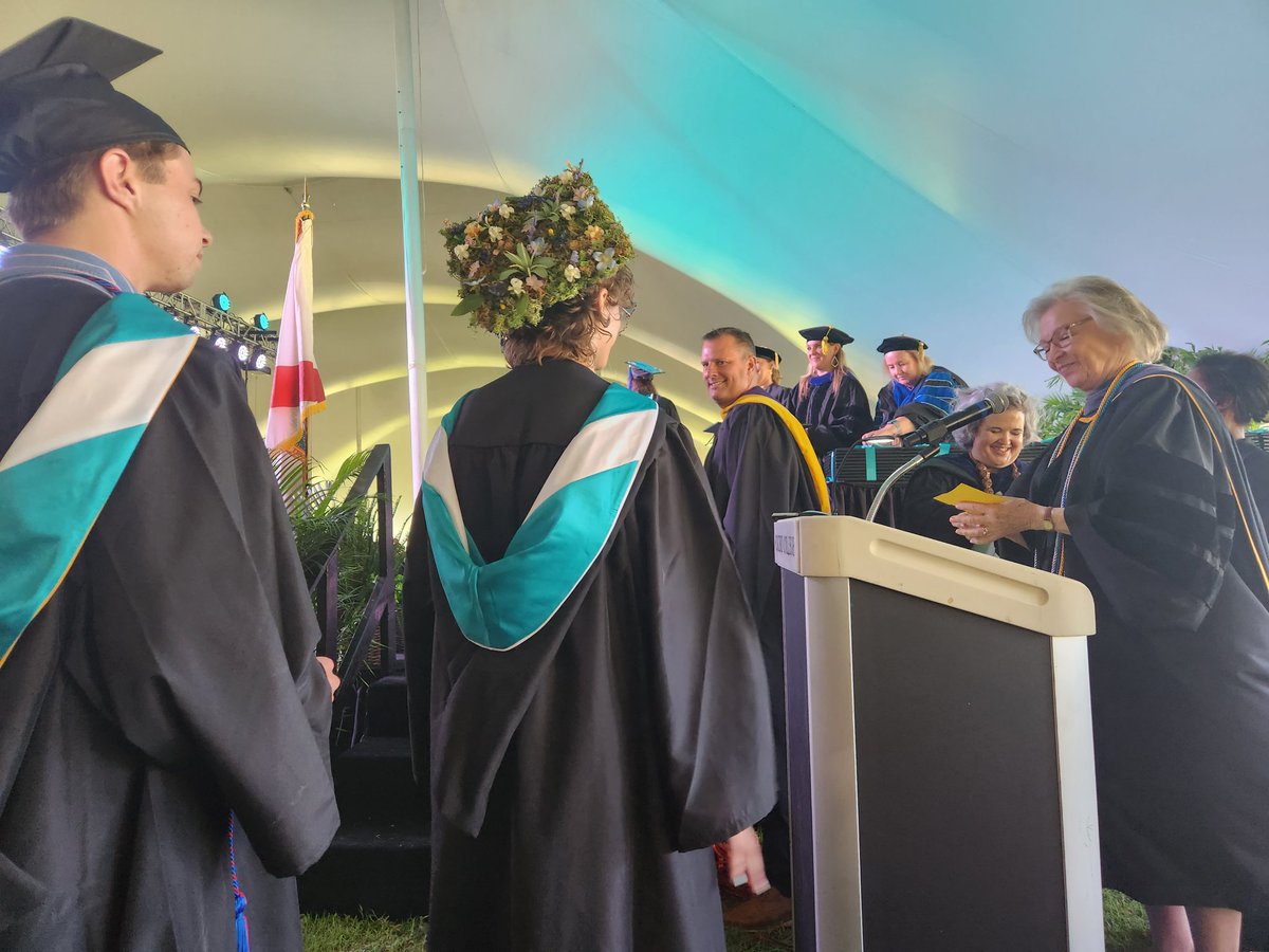 Grad cap art was in high style this year! #Eckerd23