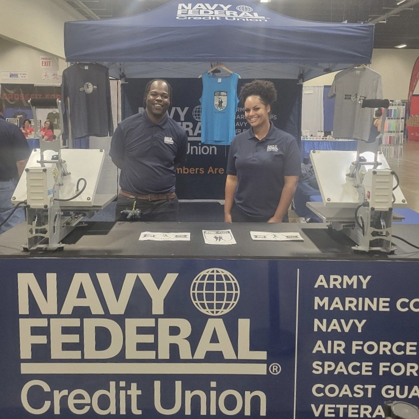 NavyFederal's tweet photo. Thanks for stopping by the @marine_marathon expo for the #HistoricHalf! Now we’re ready to #RunWithTheMarines🏃

#RunWithNavyFed https://t.co/DLaDpc8H19