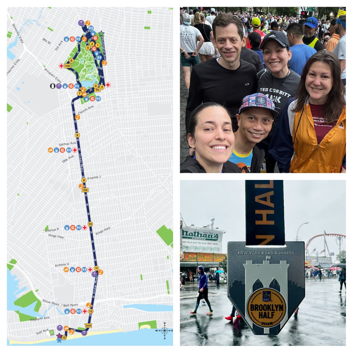 LPeynado's tweet photo. 2 races. 2 states. NY. NJ. 24 hours. Grateful. #BrooklynHalfMarathon #RubinRun10K #happrunner #runforlife #plátanopower @CSARunsAs1 https://t.co/ql0R42ghdN
