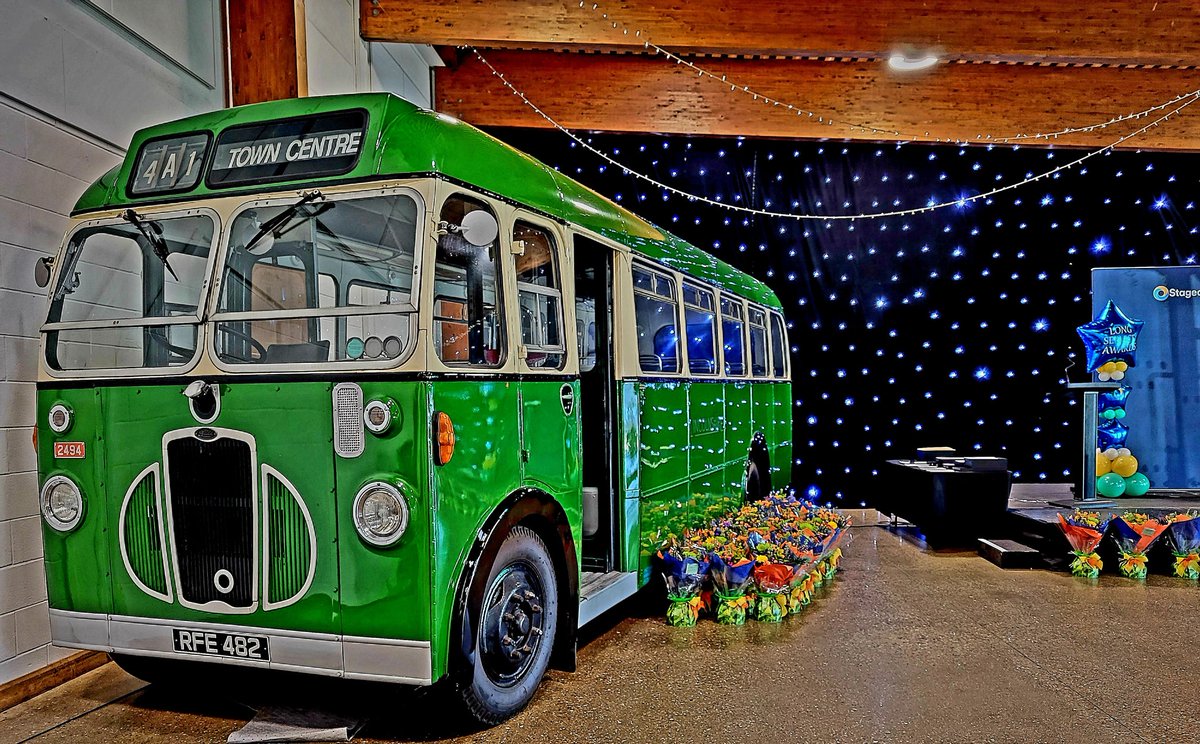 DavidTShep's tweet photo. Amazing raffle prizes* at last night's @StagecoachEastM Long Service Awards in #Lincoln (*not including the bus, despite best efforts of the host). Special admiration for Bob, who's celebrating an incredible 50 years on the buses. #iateyoubutler #getthatbusout https://t.co/XLn6NphhOF