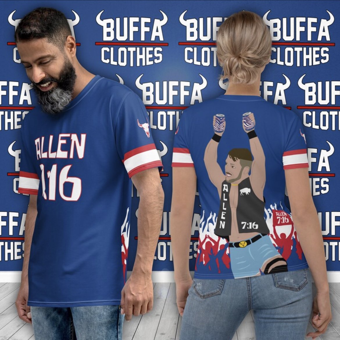 HOFSteveTasker's tweet image. 🚨 Giveaway Alert 🚨 

Hey Bills Mafia!  I’m teaming up with BuffaClothes to give away this Josh Allen 7:16 T-Shirt to one Bills fan.
 
All you have to do is:

1. Follow @BuffaClothes
2. Like/Retweet this Tweet 
 
Winner announced Wednesday.
 
#BillsMafia