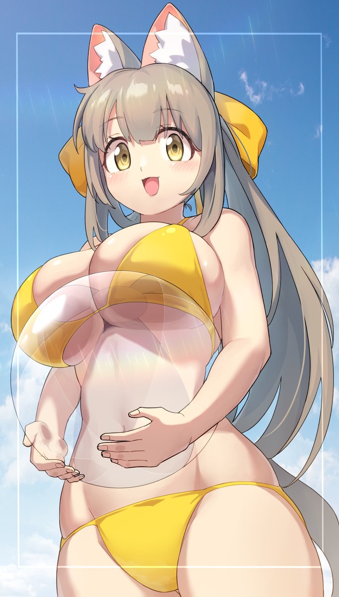 「下乳が見やすい文字なし」|横山ストッパのイラスト
